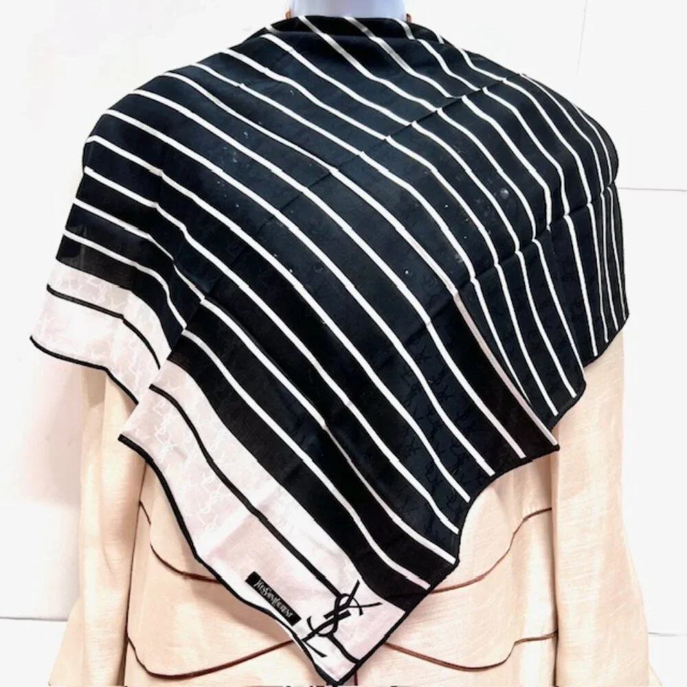 BUNDLE 4:   YSL-LANVIN-NINA RICCI-JP  MiniScarf/Handker Cotton/Silk 25